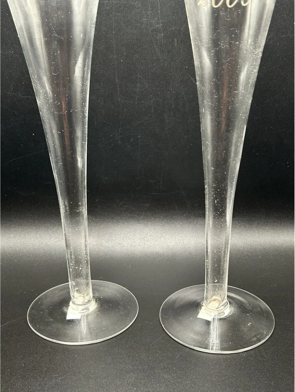 Vintage Pair Of HoIlow Stem International Silver Co Champagne Flutes Y2K 2000